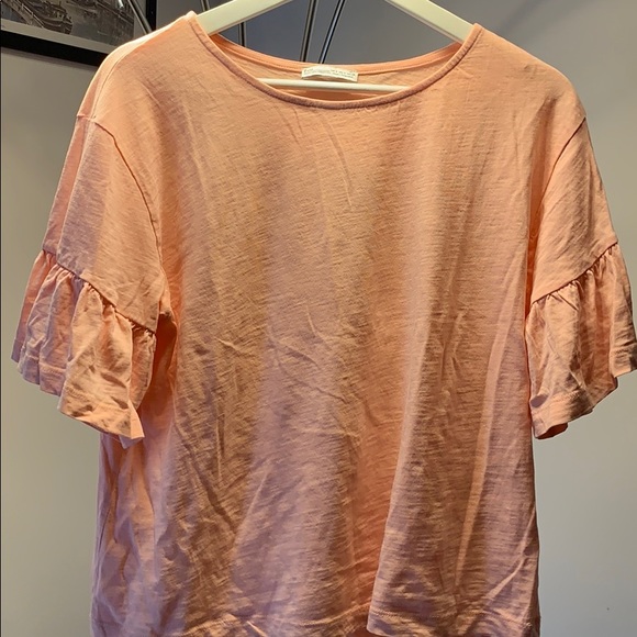 Short sleeves light pink zara t-shirt - Picture 2 of 4